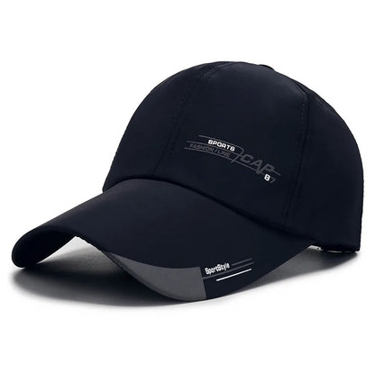 1X Long Brim Baseball Cap Sun Visor Hat Waterproof Sport Duck Tongue Women Men Quick Dry Outdoor Baseball Cap Adjustable Sun Hat